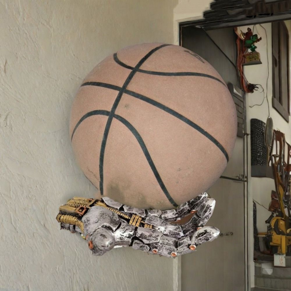 Background Resin Art - Crafts Resin Basketball Storage Rack Wall