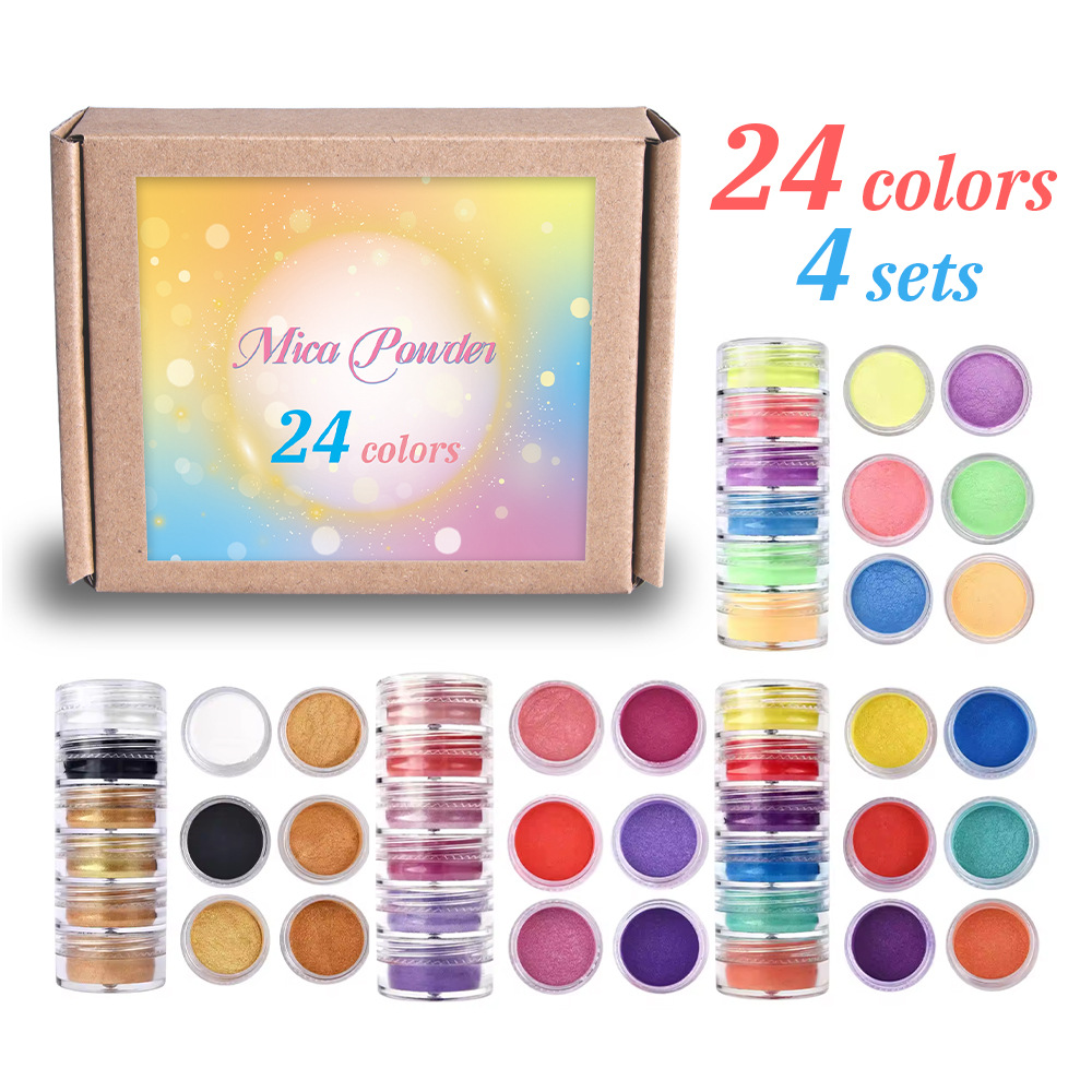 Glitter Powder Resin - 24/60 Colors Pearl Mica Glitter Powder