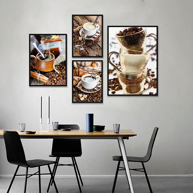 Background Resin Art - WCIC Art Poster, Coffee Theme, Decorative