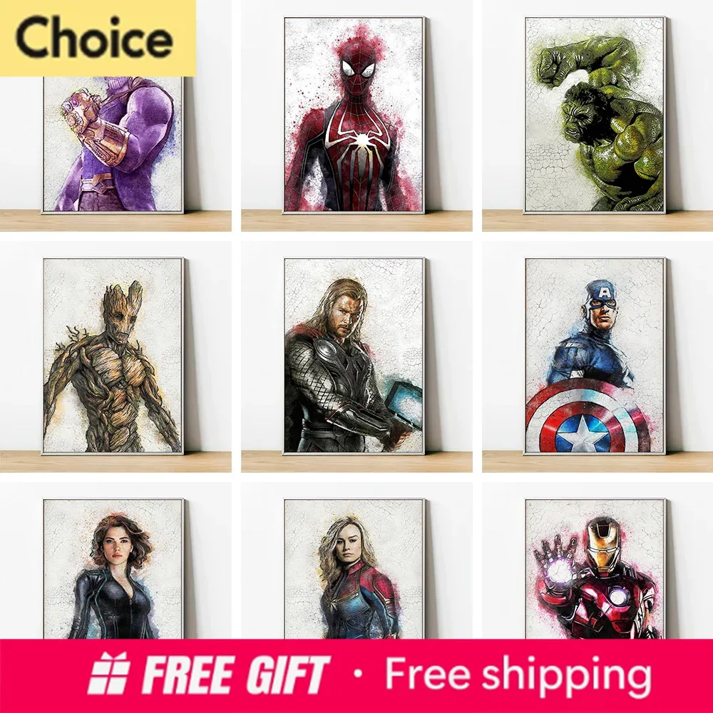 Resin Art Home Decor - Marvel Superhero Spider-Man Iron Man Home