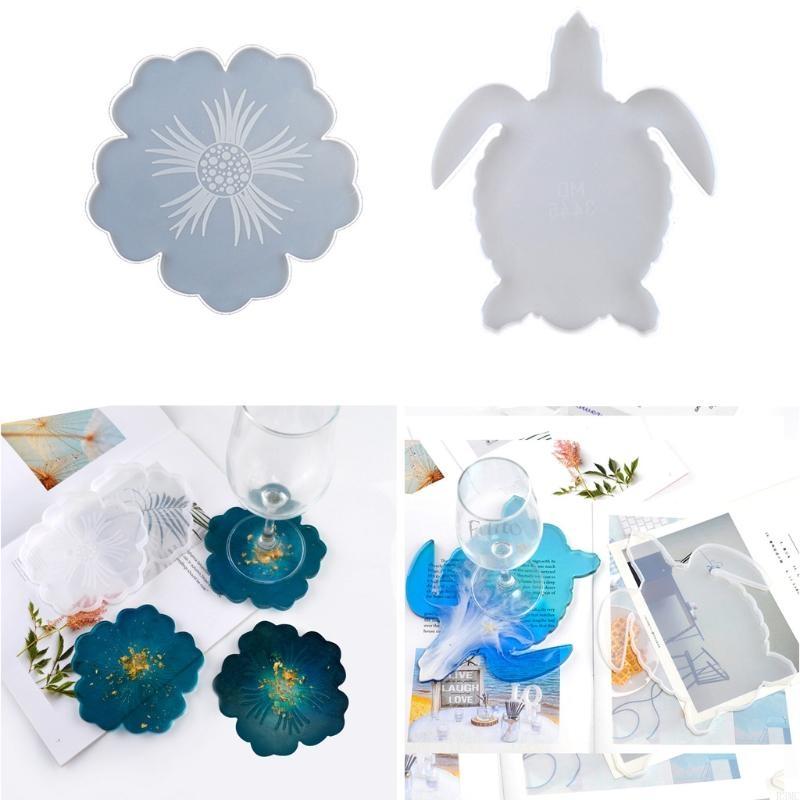 Resin Art Geode - R3MC 2Pcs DIY Flower Silicone Geode