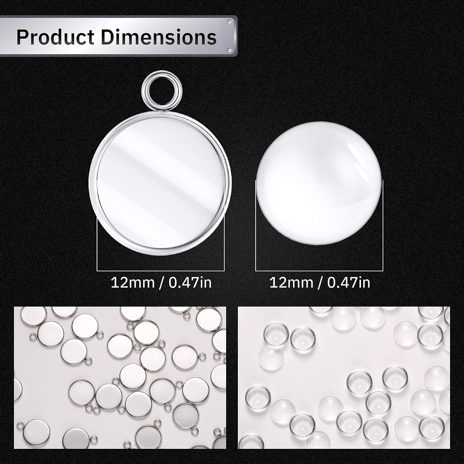 20 Pieces Stainless Steel Roun - Resin Art Handmade recension och pris