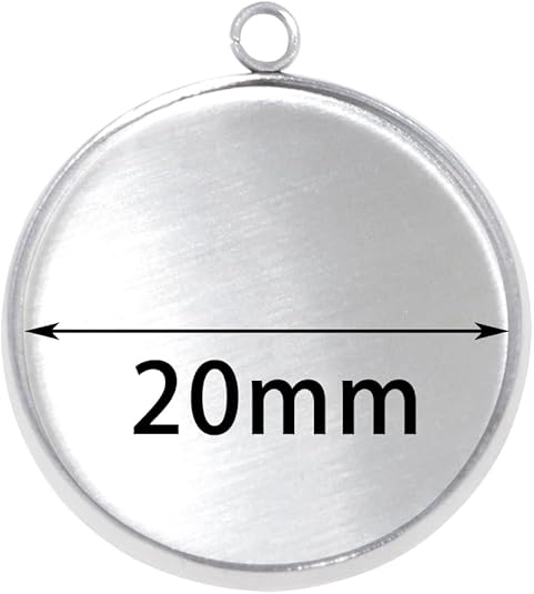 20 Pieces Stainless Steel Roun - Resin Art Handmade recension och pris