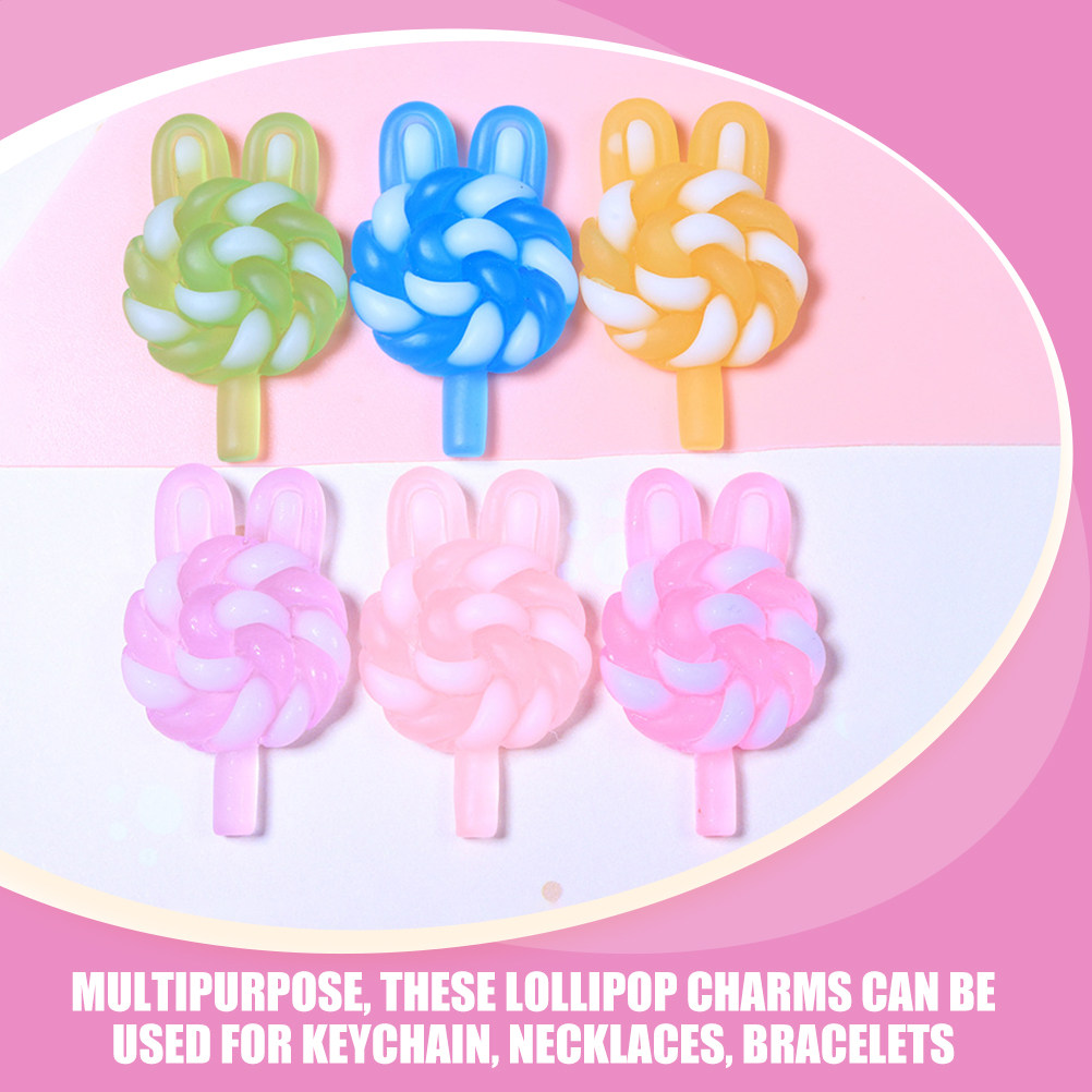 24Pcs Cute Cartoon Lollipop Ch - Resin Art Handmade recension och pris