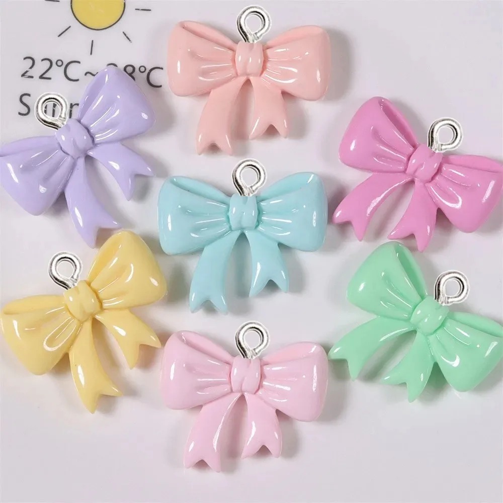10 Pieces Candy Color Bow Resi - Resin Art Handmade recension och pris
