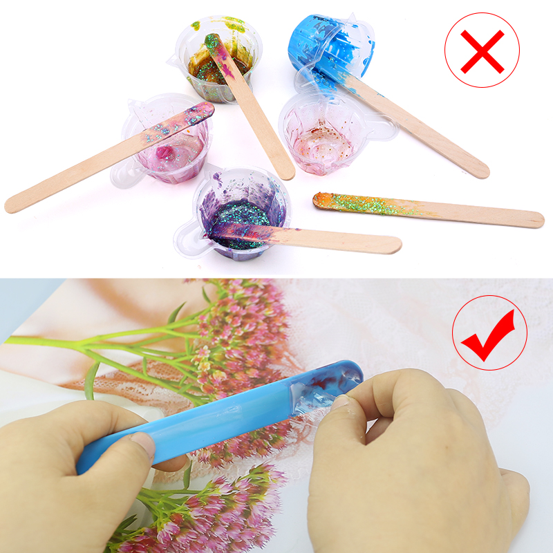 Silicone Stir Sticks Reusable  - Glitter Powder Resin recension och pris