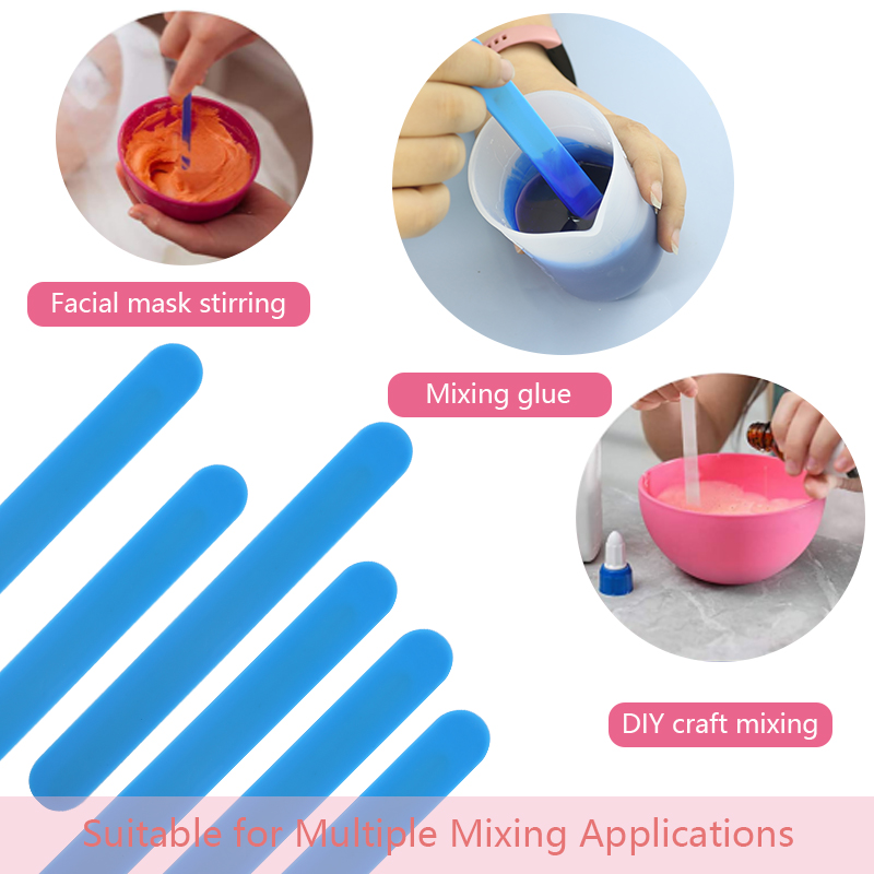 Silicone Stir Sticks Reusable  - Glitter Powder Resin recension och pris