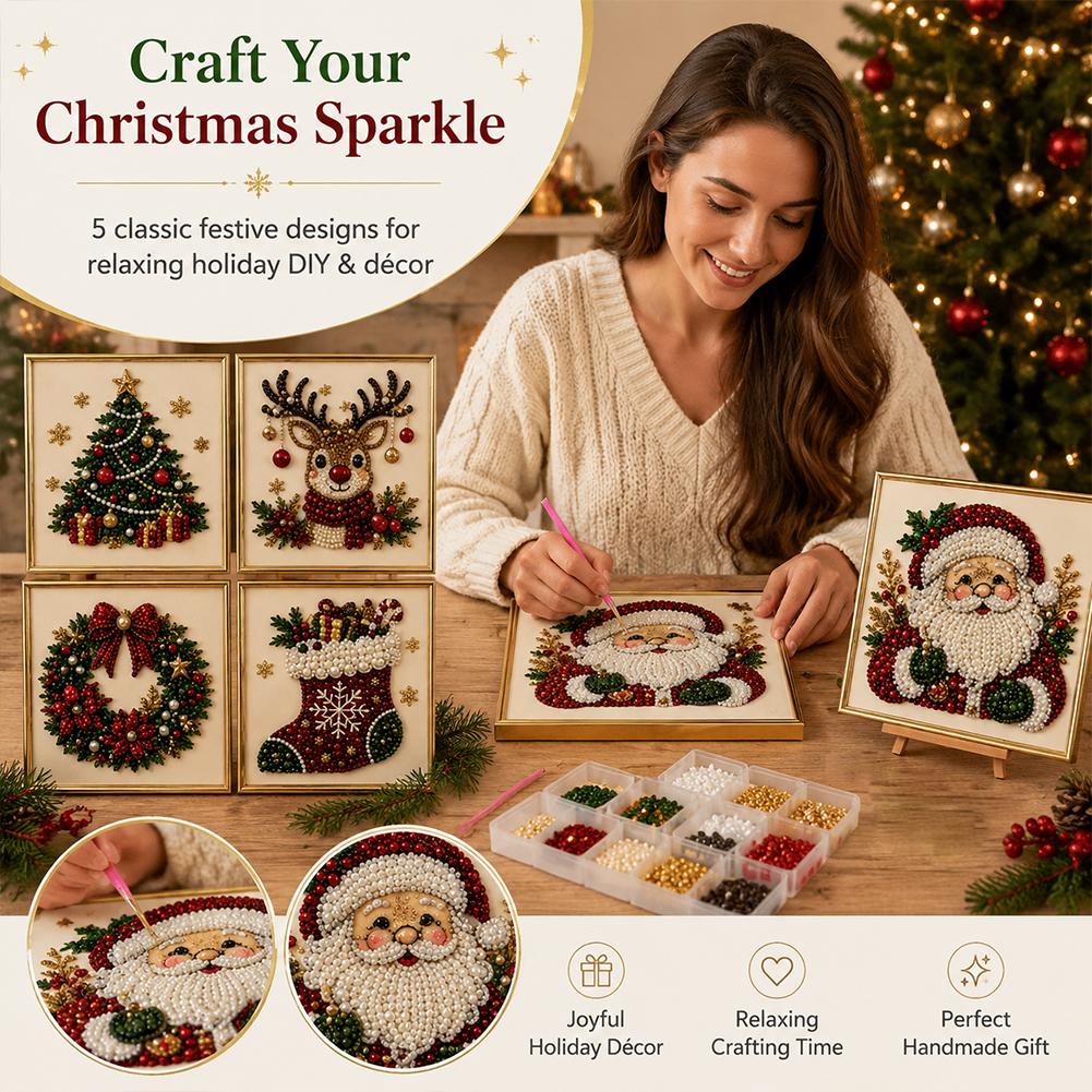 Christmas Santa Claus Pearl Ar - Resin Art Kits recension och pris