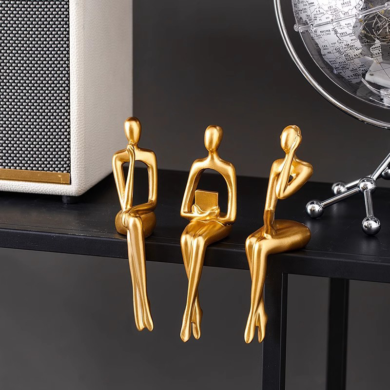 Thinker Statue Abstract Figure - Resin Art Furniture recension och pris