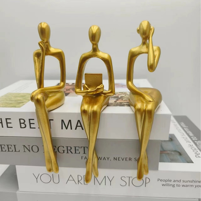 Thinker Statue Abstract Figure - Resin Art Furniture recension och pris