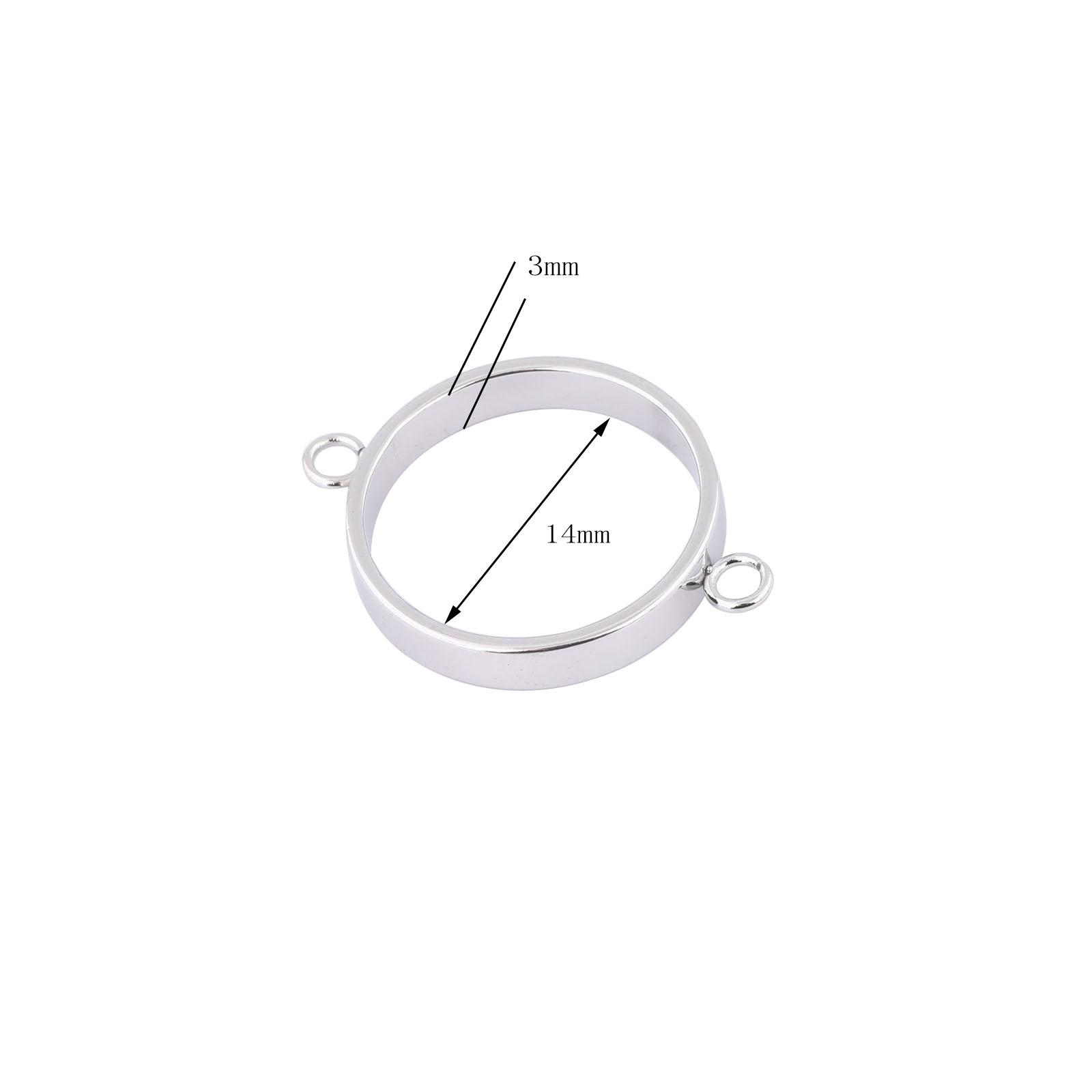 10pcs Stainless Steel 14mm Ope - Resin Art Handmade recension och pris