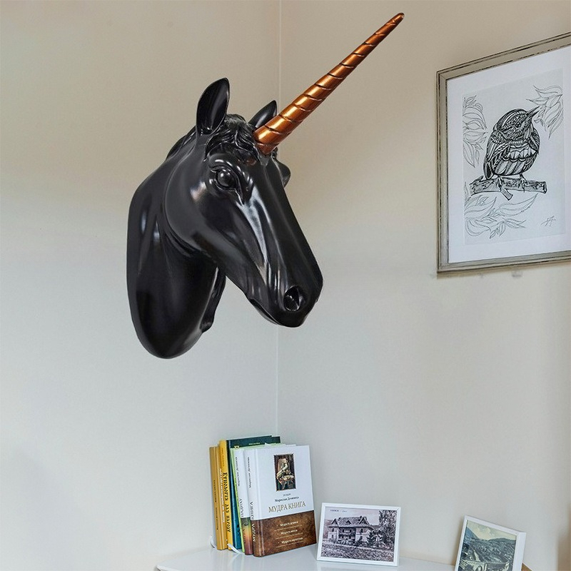 Unicorn Horse Head Wall Art, R - Background Resin Art recension och pris