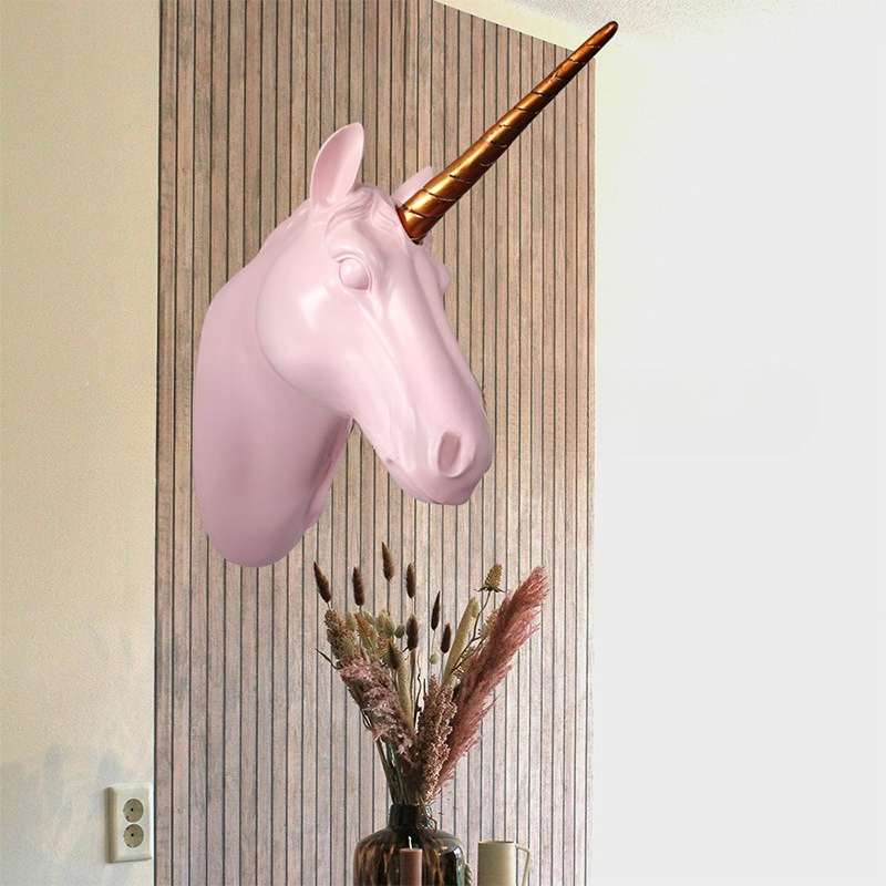 Unicorn Horse Head Wall Art, R - Background Resin Art recension och pris