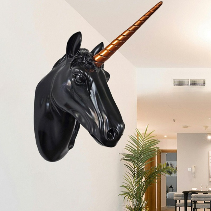 Unicorn Horse Head Wall Art, R - Background Resin Art recension och pris