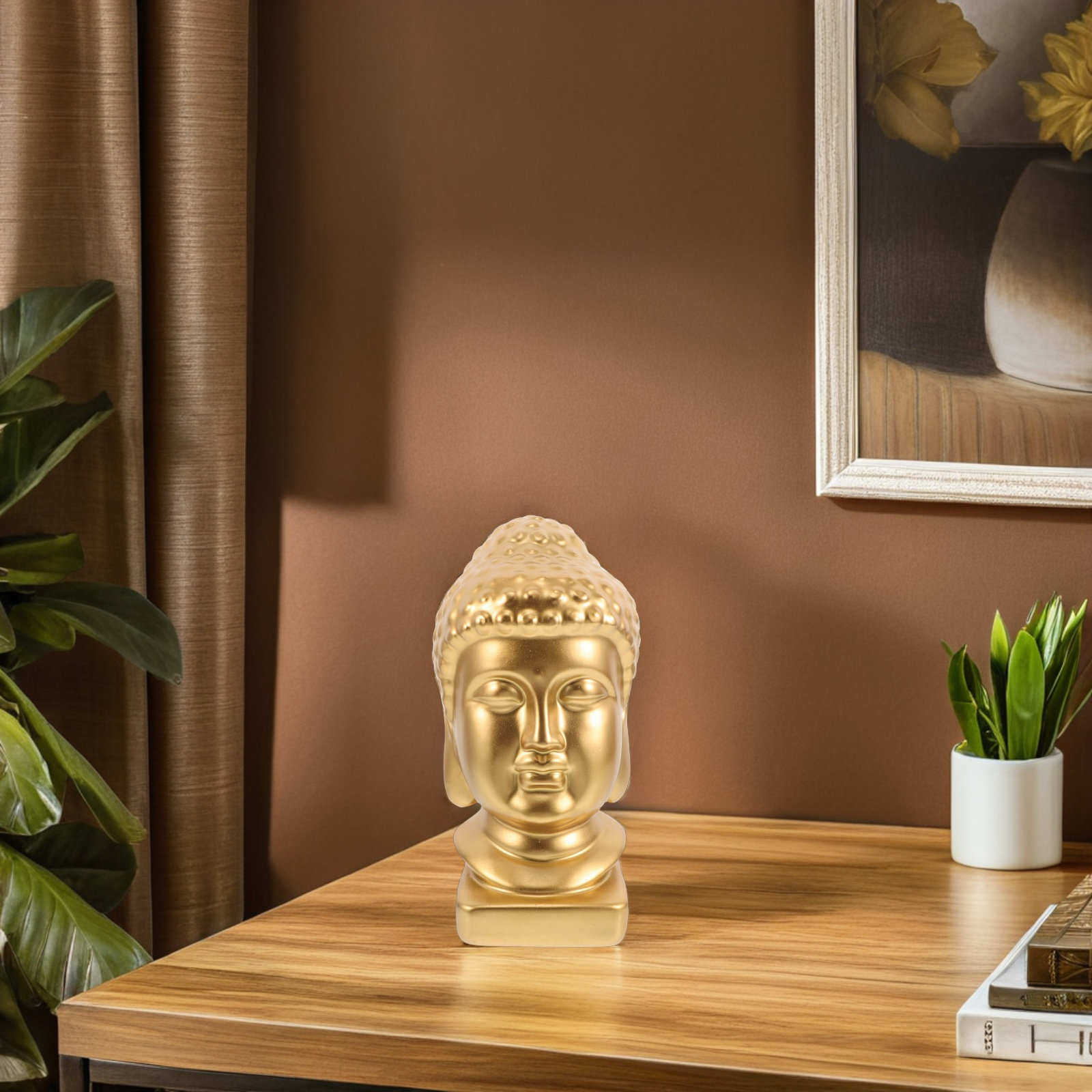 Resin Buddha Head Art Statue E - Resin Art Home Decor recension och pris