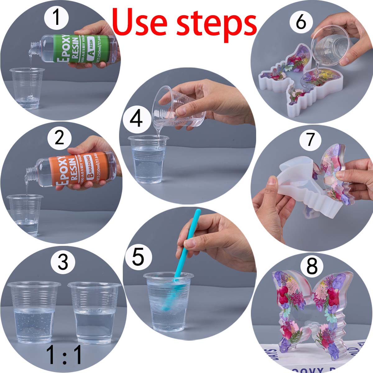 1:1 Ratio Epoxy Resin Kit Anti - Resin Art Ratio recension och pris
