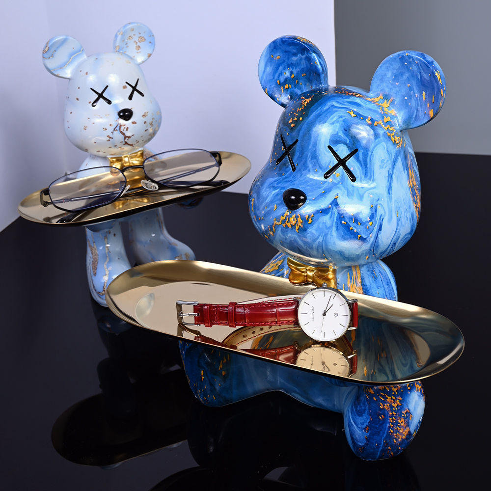 Colorful Bear Statues and Scul - Resin Art Furniture recension och pris
