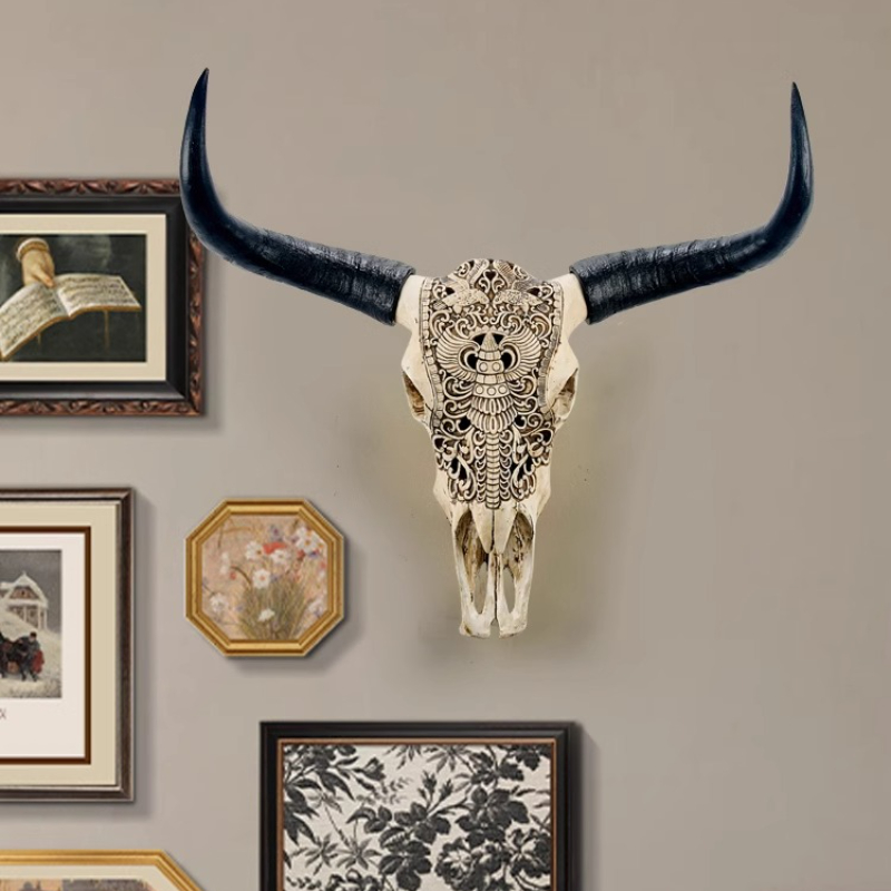 Resin Bull Head Wall Decoratio - Background Resin Art recension och pris