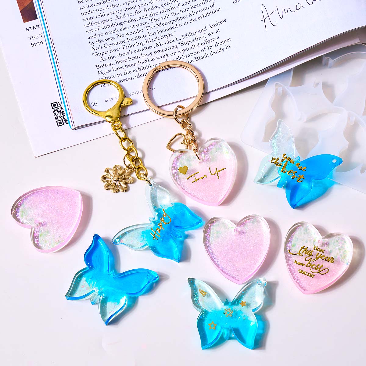 Six-hole with Holes Earring Si - Resin Art Kit With Molds recension och pris