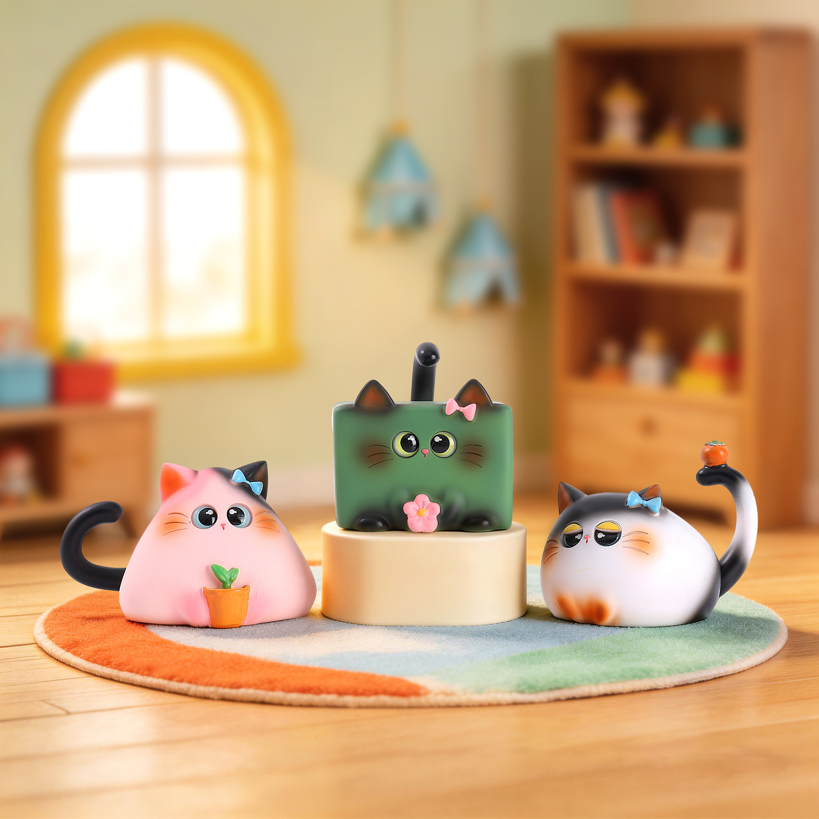 Blind Box Cat Figurine Resin C - Resin Art Furniture recension och pris