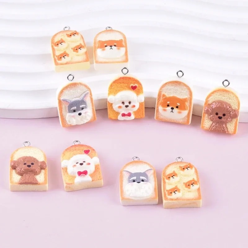10Pcs Cute Toast Dog Resin Pen - Resin Art Handmade recension och pris