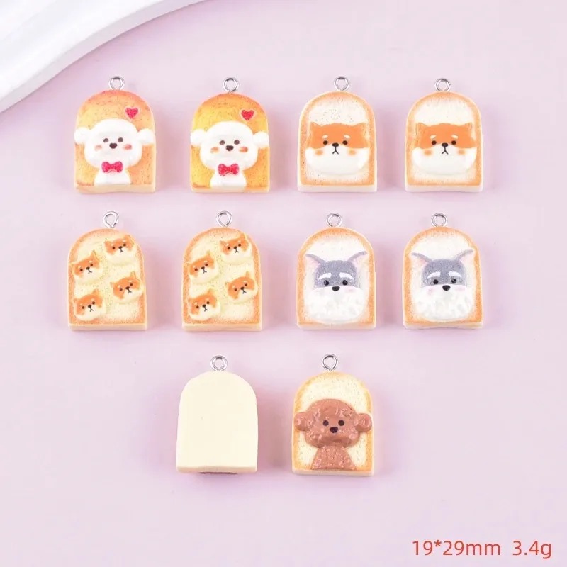 10Pcs Cute Toast Dog Resin Pen - Resin Art Handmade recension och pris