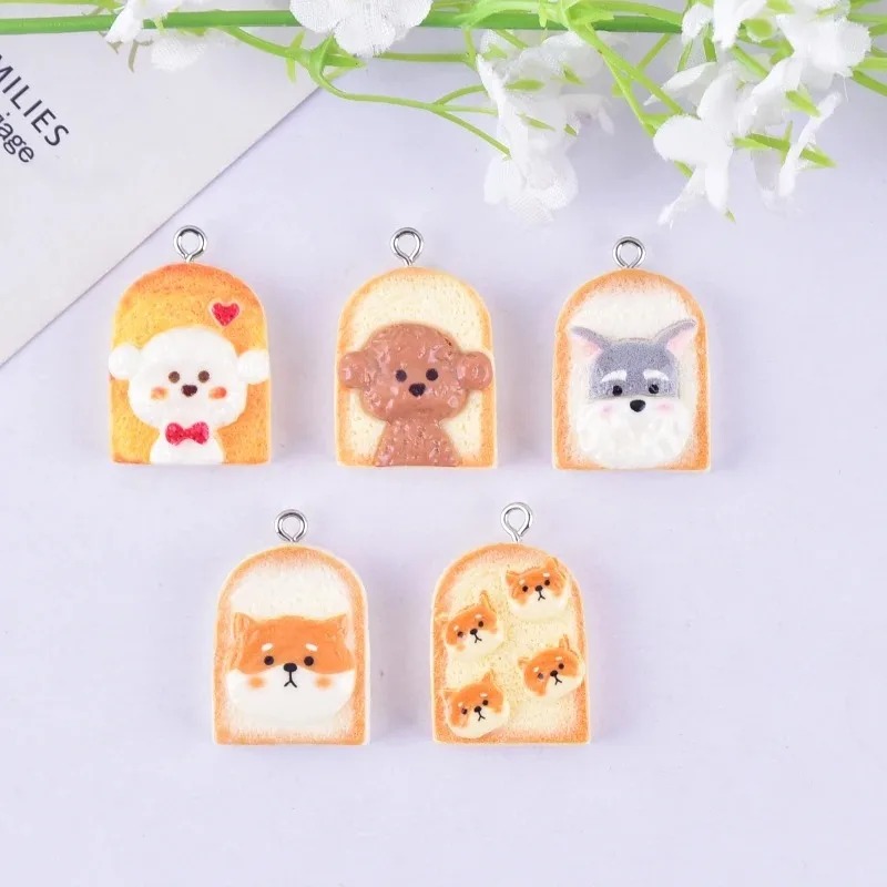 10Pcs Cute Toast Dog Resin Pen - Resin Art Handmade recension och pris