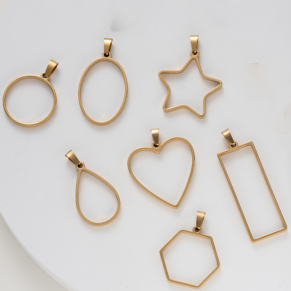 5pcs Stainless Steel Open Back - Resin Art Handmade recension och pris