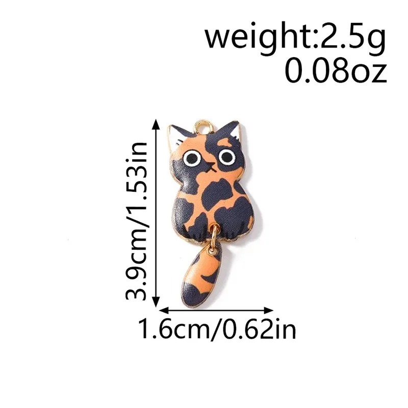 10Pcs 16×39mm Cute Cartoon Cat - Resin Art Handmade recension och pris