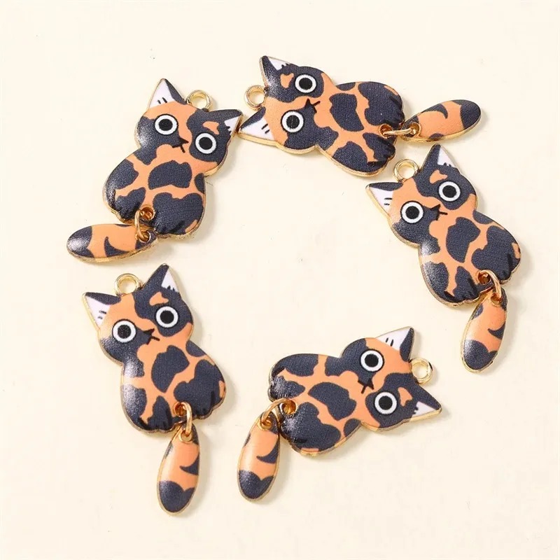 10Pcs 16×39mm Cute Cartoon Cat - Resin Art Handmade recension och pris