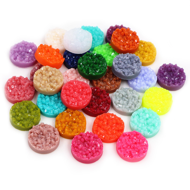 40pcs Resin Druzy Cabochons Do - Resin Art Handmade recension och pris