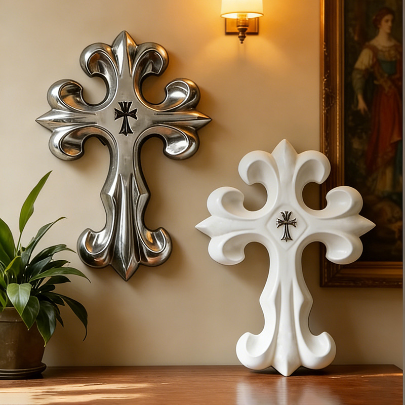 Retro Cross Wall Decor Gothic  - Resin Art Furniture recension och pris