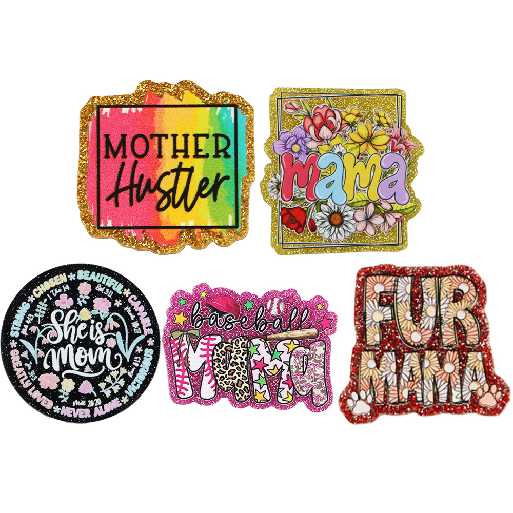 5PCS Text Acrylic Resin Planar - Glitter Powder Resin recension och pris