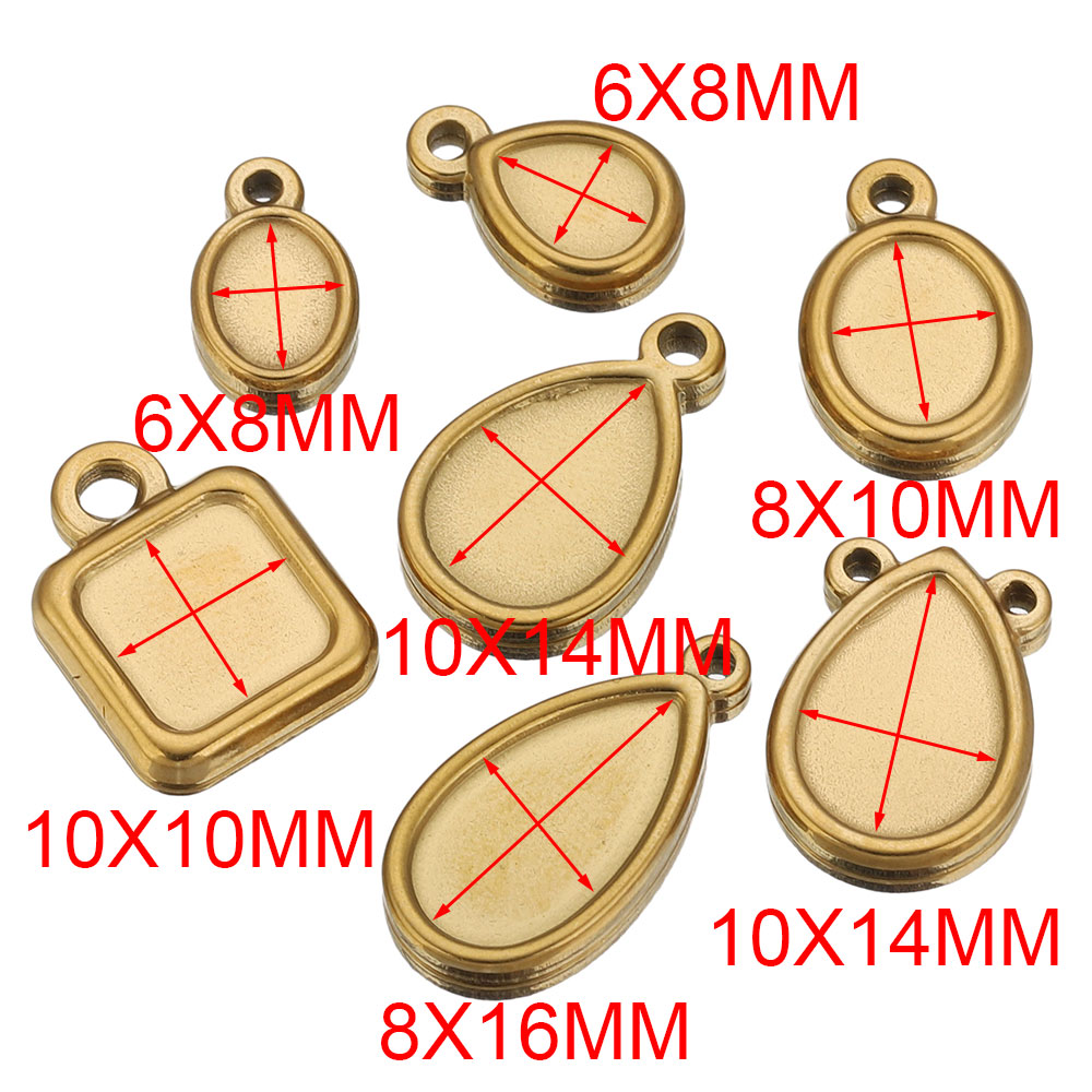 5pcs Stainless Steel Square Dr - Resin Art Handmade recension och pris