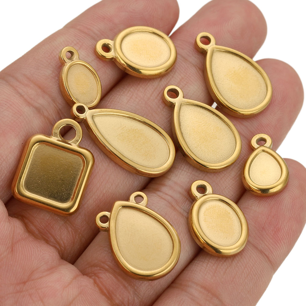 5pcs Stainless Steel Square Dr - Resin Art Handmade recension och pris