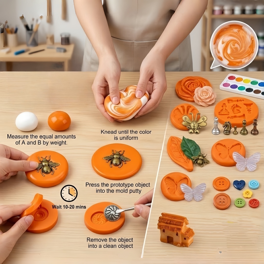 Silicone Putty DIY Crafting Se - Resin Art Kit With Molds recension och pris