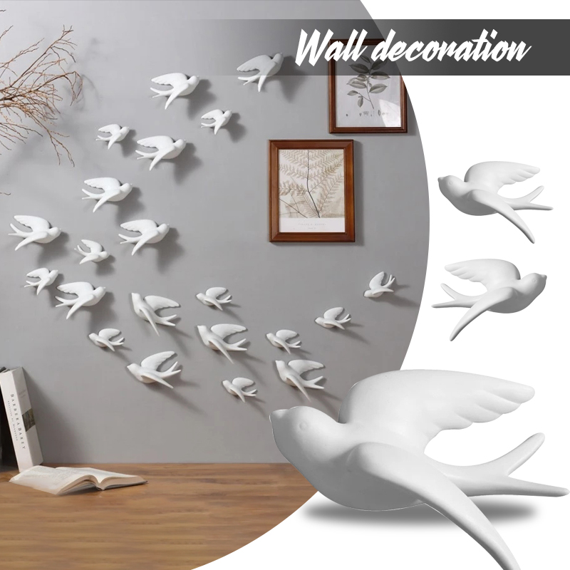 Creative Ceramic Birds Wall Ha - Background Resin Art recension och pris