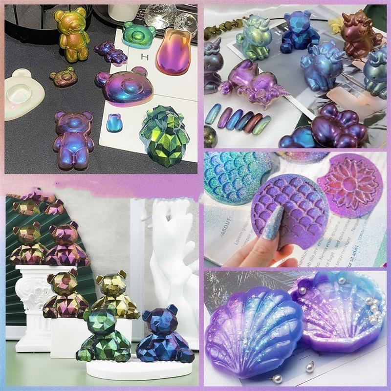 3g Mirror Chameleons Resin Pig - Glitter Powder Resin recension och pris