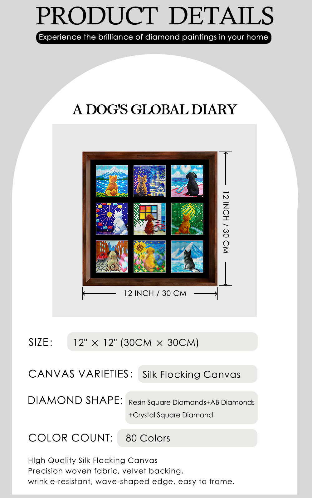 9 Grid Dog Travel Scenery Diam - Resin Art Kits recension och pris