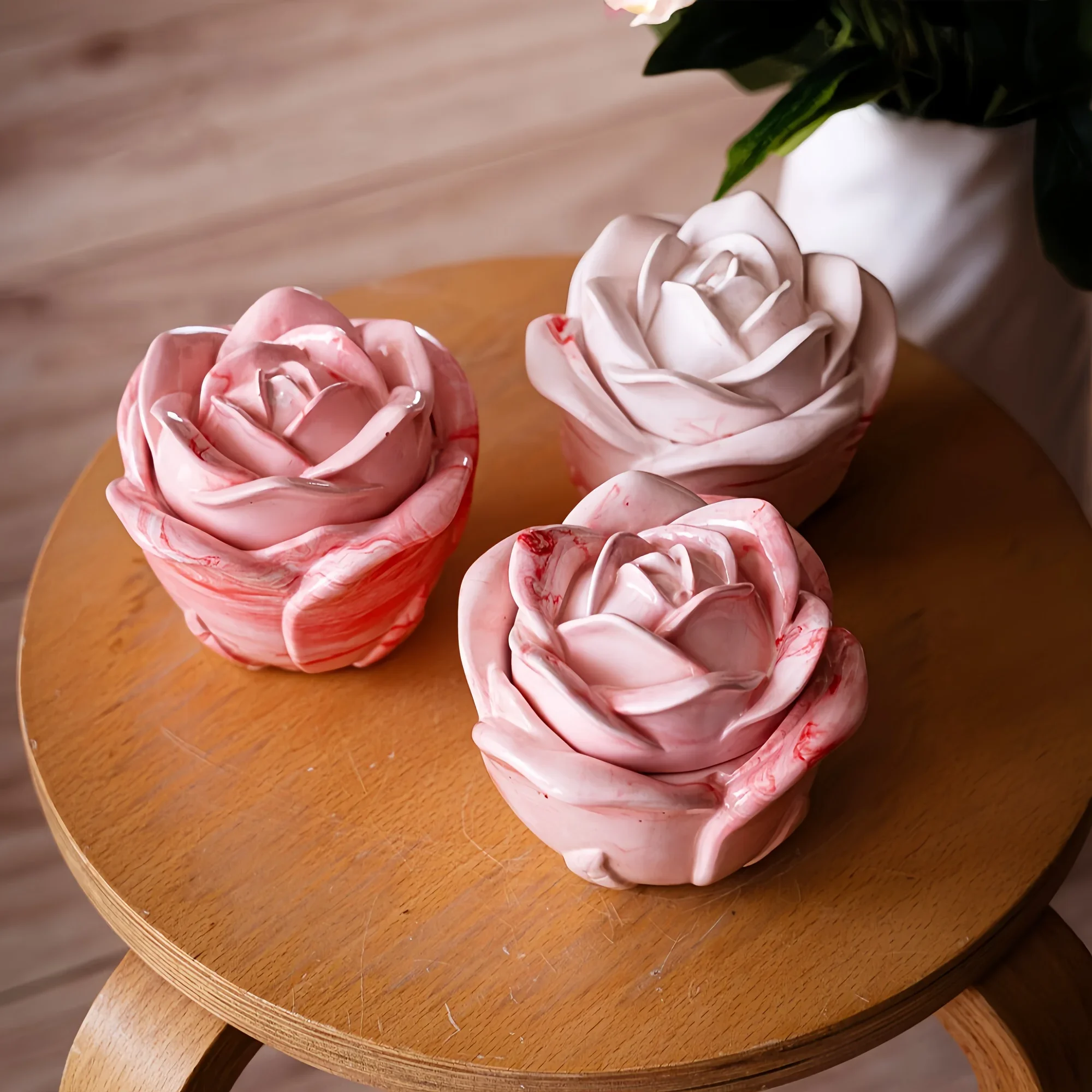 2-Piece Set Rose Shaped Silico - Resin Art Kit With Molds recension och pris