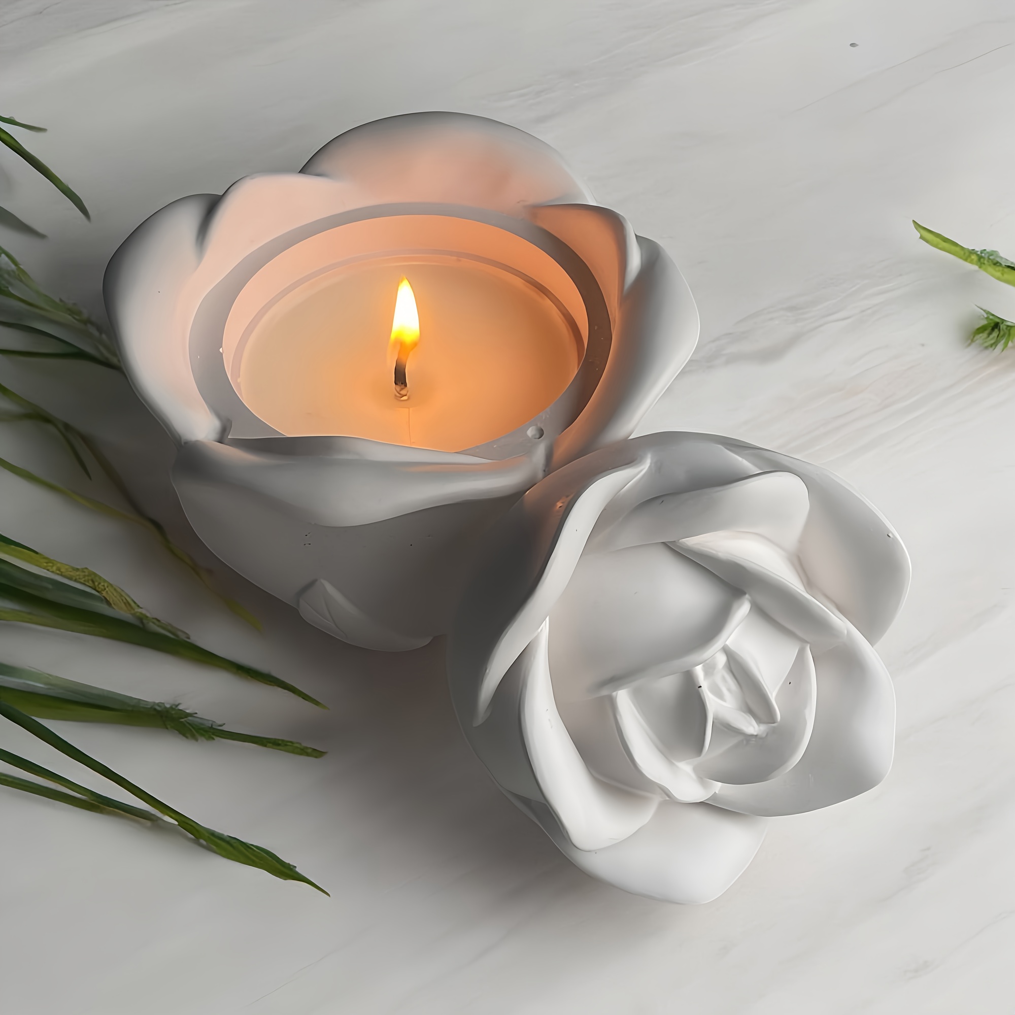 2-Piece Set Rose Shaped Silico - Resin Art Kit With Molds recension och pris