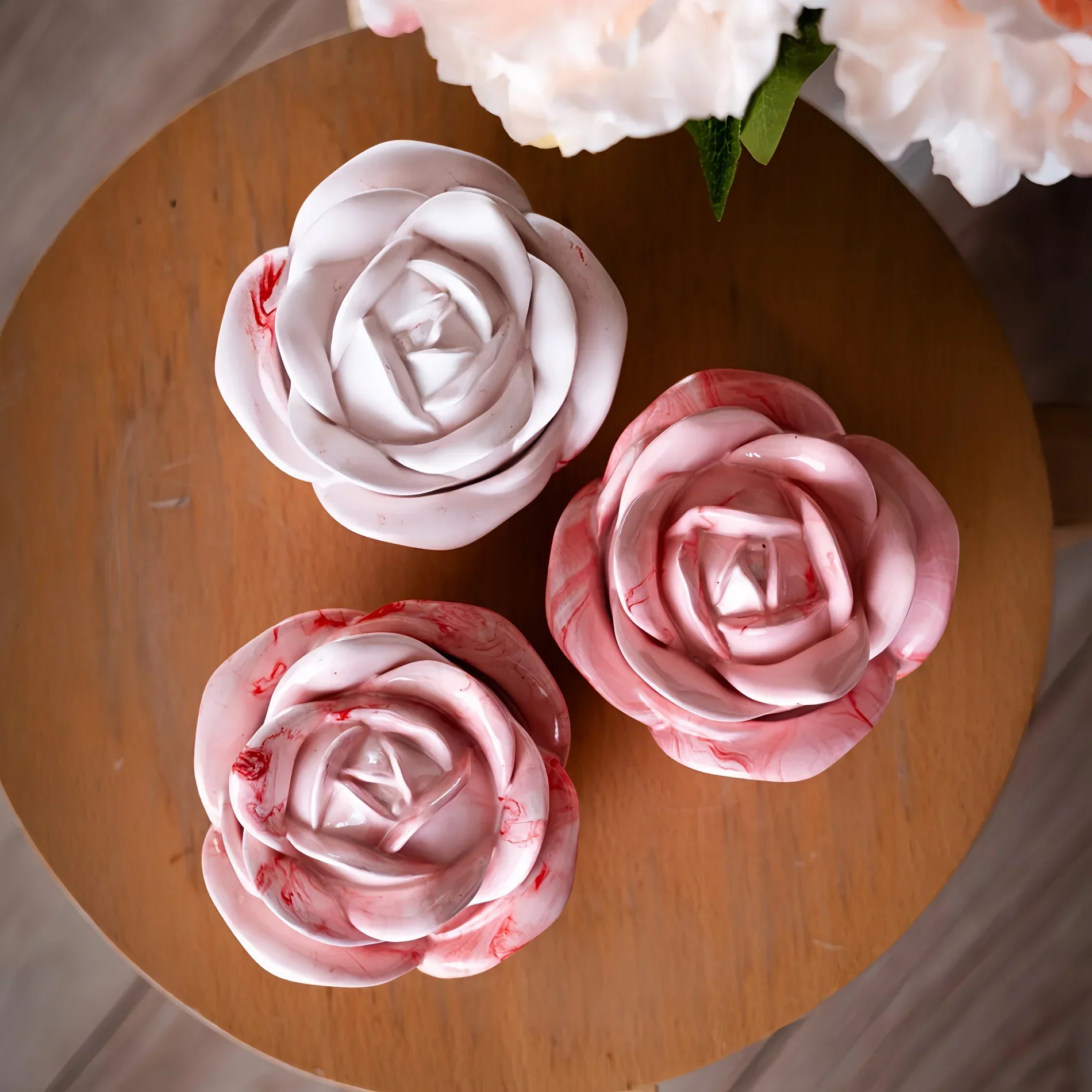 2-Piece Set Rose Shaped Silico - Resin Art Kit With Molds recension och pris