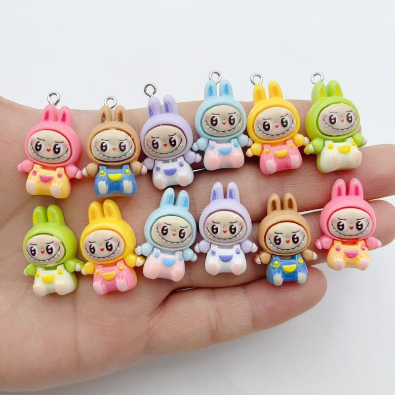 10Pcs Kawaii Rabbit Strawberry - Resin Art Handmade recension och pris