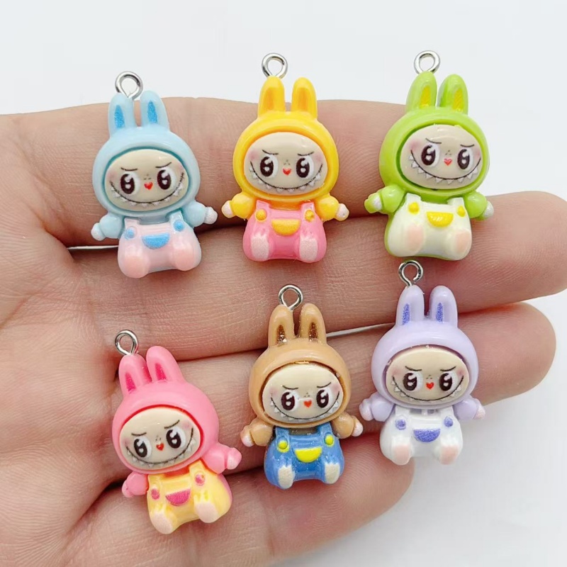 10Pcs Kawaii Rabbit Strawberry - Resin Art Handmade recension och pris
