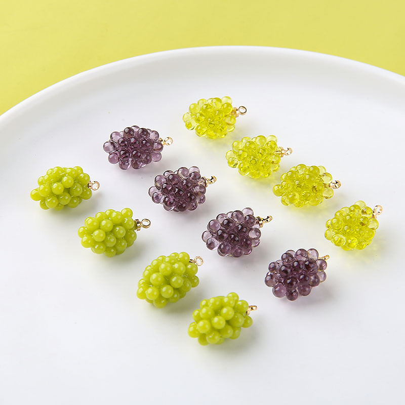 6pcs Cute Little Grapes Resin  - Resin Art Handmade recension och pris