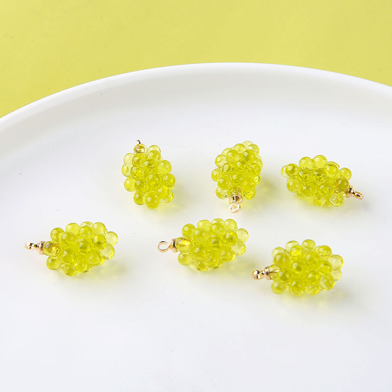 6pcs Cute Little Grapes Resin  - Resin Art Handmade recension och pris