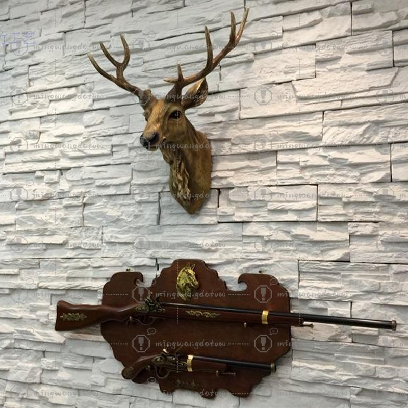 Faux Deer Head 17 inch Faux An - Resin Art Handmade recension och pris