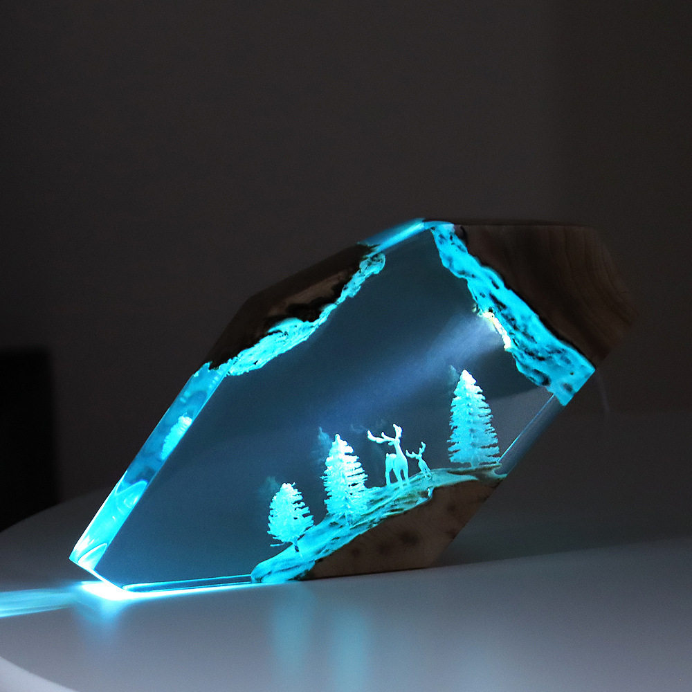 Forest Fairy Deer Desktop Art  - Resin Art Home Decor recension och pris