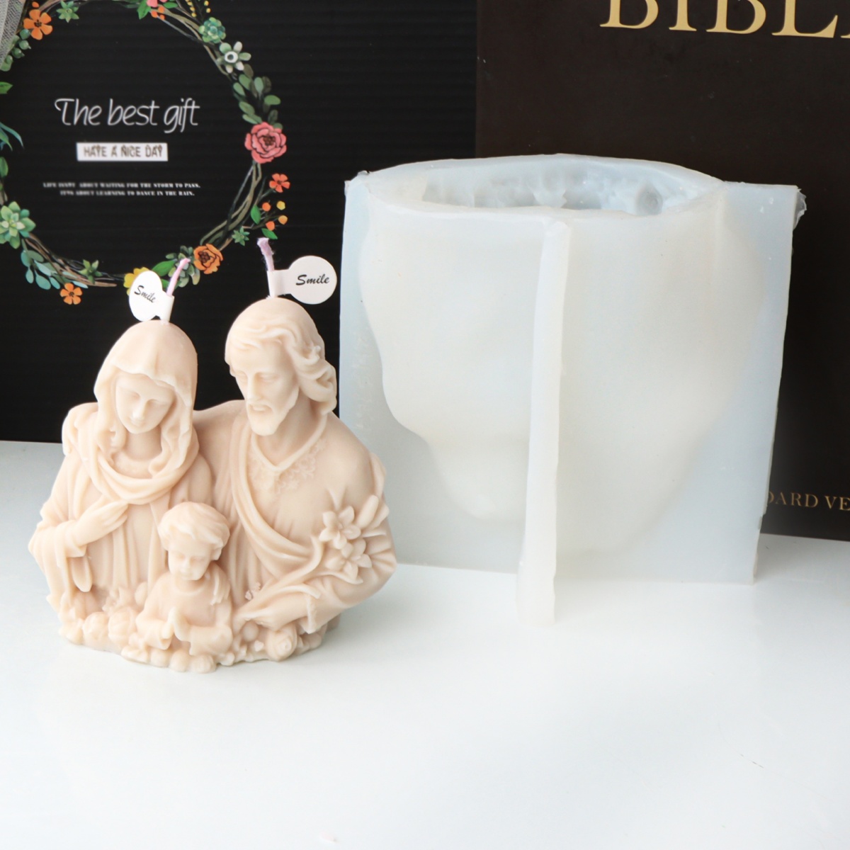 3D Holy Family Statue Silicone - Resin Art Furniture recension och pris