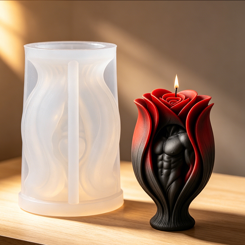 Rose Muscle Man Body Candle Si - Resin Art Furniture recension och pris
